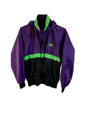 MAYA waterproof Ski Breckinridge neon jacket weatherproof M hooded